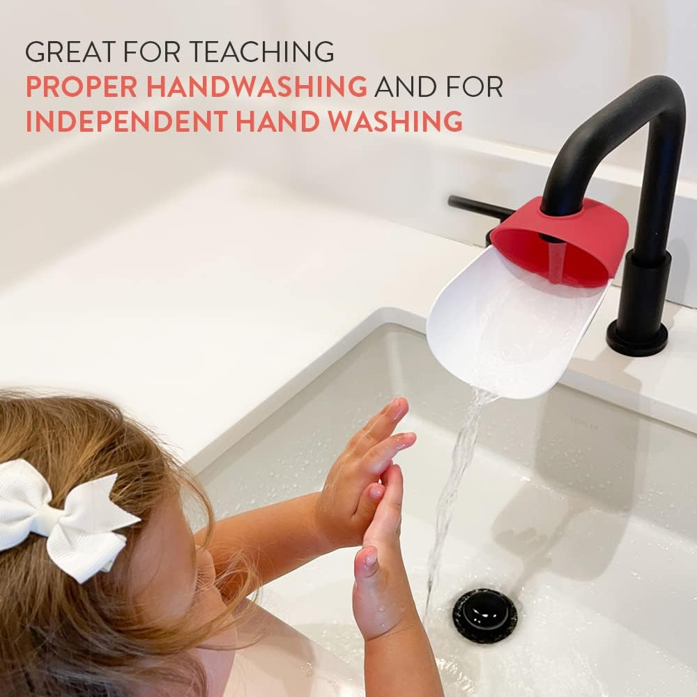 Prince Lionheart Faucet Extender, 2 Counts, Blue/Grey image number 3