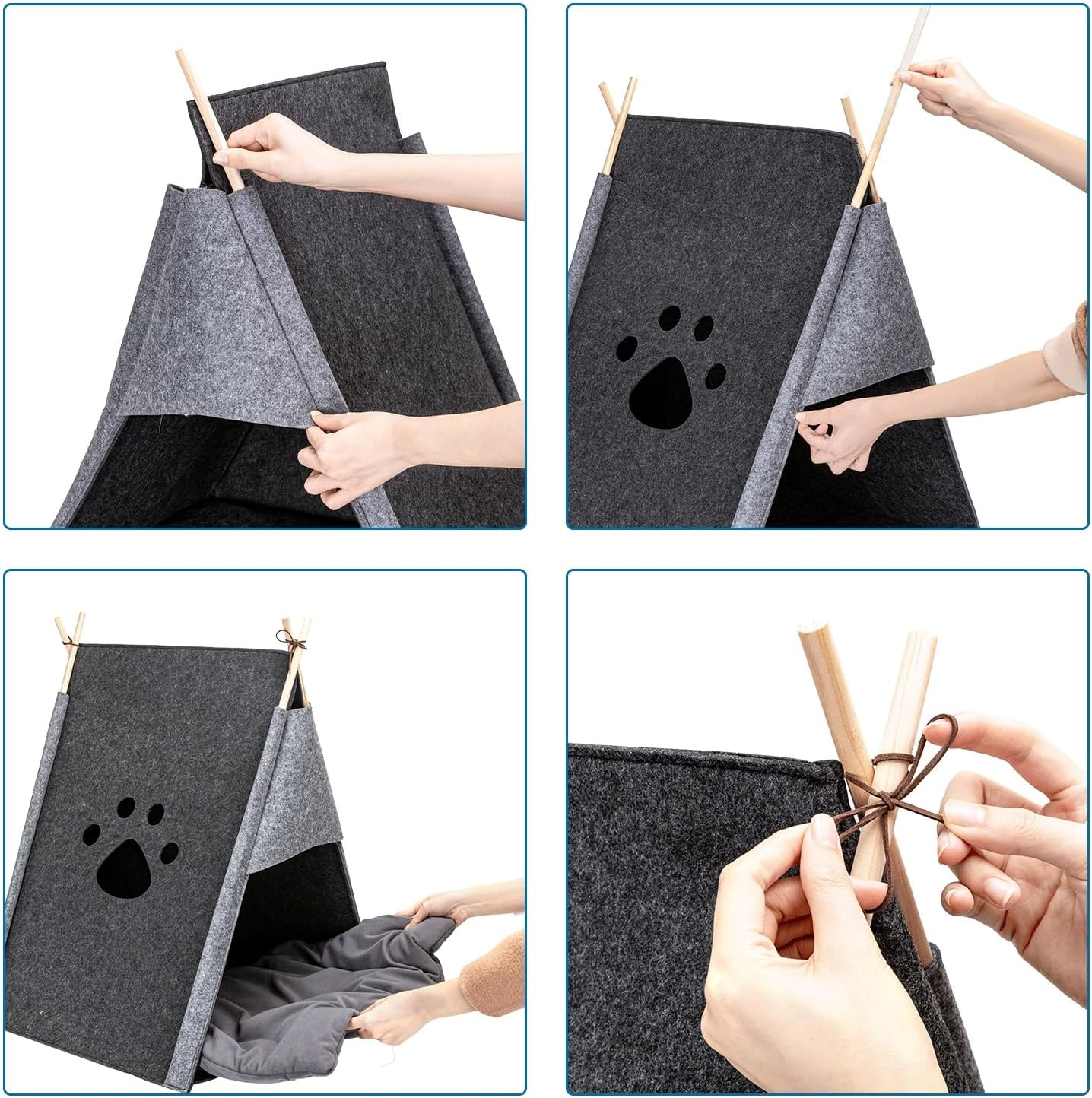 Patapalooza Printed Cat Tent, Durable, Easy to Assemble, Ideal for Play and Rest, Indoor and Outdoor image number 3