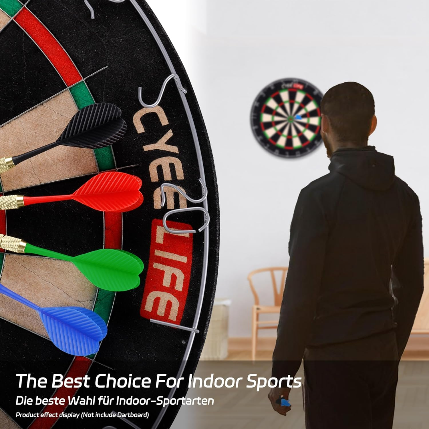 Cyeelife Steel Tip Darts,12 Pack Metal Tip Dart Set, Darts Metal Tip Set, Metal Darts for Dartboard image number 6