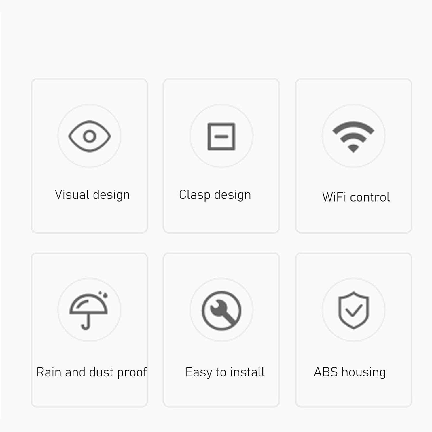 Wifi Smart Plug, PC Shell Safety Lock Hole Wifi Smart Socket for Home (SNW-2AU) image number 2