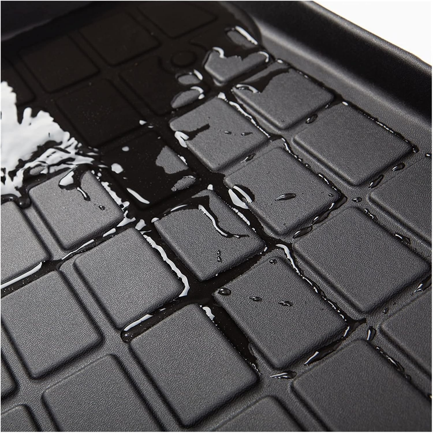 YEJIANGHUA 1PCS Car Front Trunk Mat Compatible with Tesla Model 3 Car Accessories Black Waterproof Wearable Protective Pads Mat Compatible 2021 (Color Name : 2021 Front Mat) image number 1