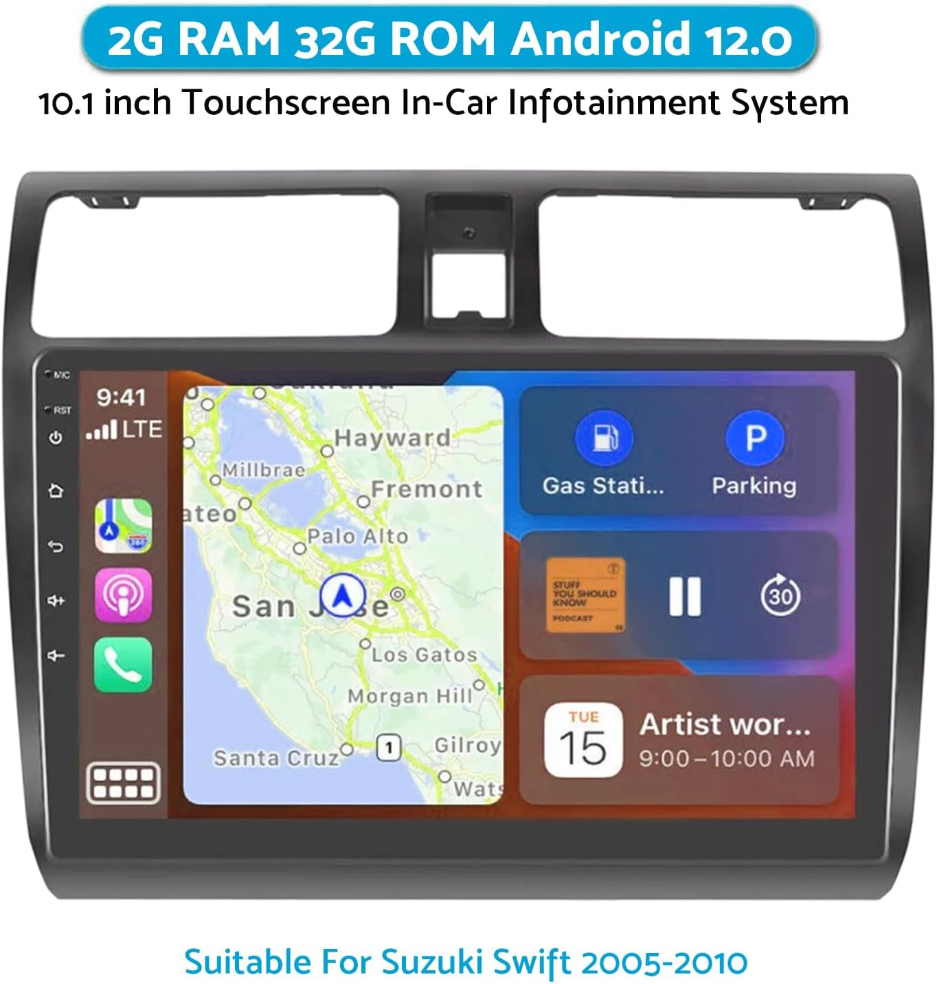 MAX COOL Suitable for Suzuki Swift Android 13 Carplay Car Radio Stereo 32G GPS Head Unit image number 6