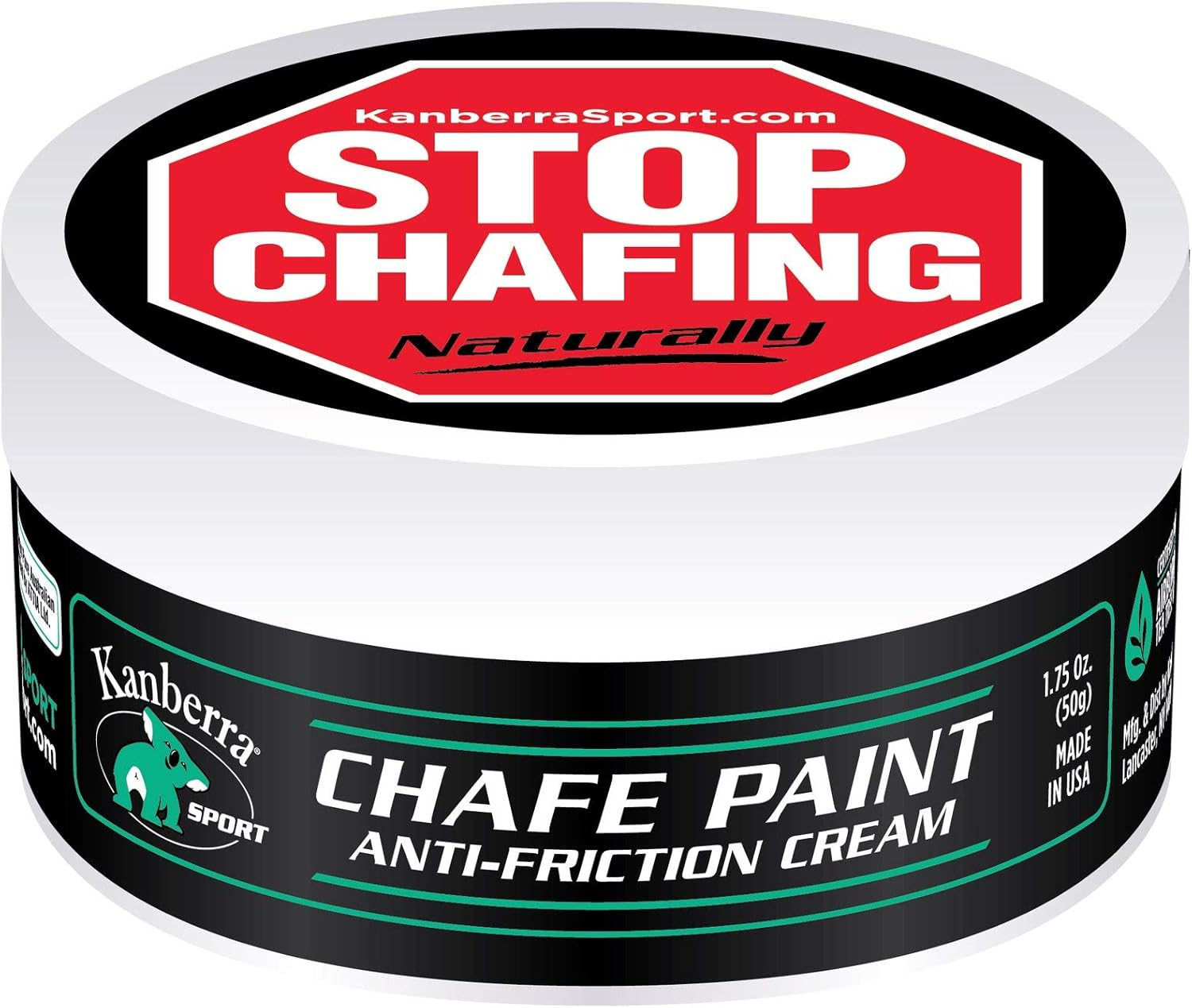 Kanberra Sport | Tea Tree Anti-Friction and Chamois Cream | a Soothing Barrier to Stop Friction | Protect Sensitive Skin Anywhere Chafing or Blistering Occurs | Great for Runners, Triathletes, Cyclist image number 3
