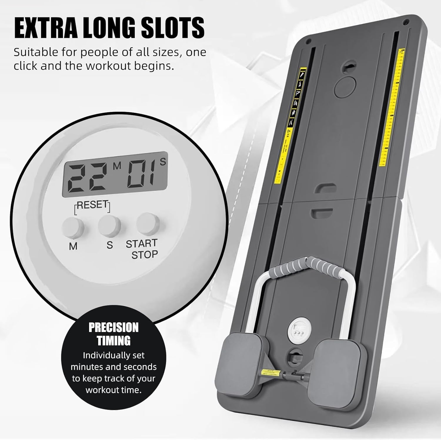 MIMYII Pilates Board,4 in 1 Multifunctional Core Exercise Equipment,Ab Trainer Machine Built in Timing Device,Suitable for Indoor and Outdoor Use Comprehensive Exercise Core Trainer (Pink) image number 5