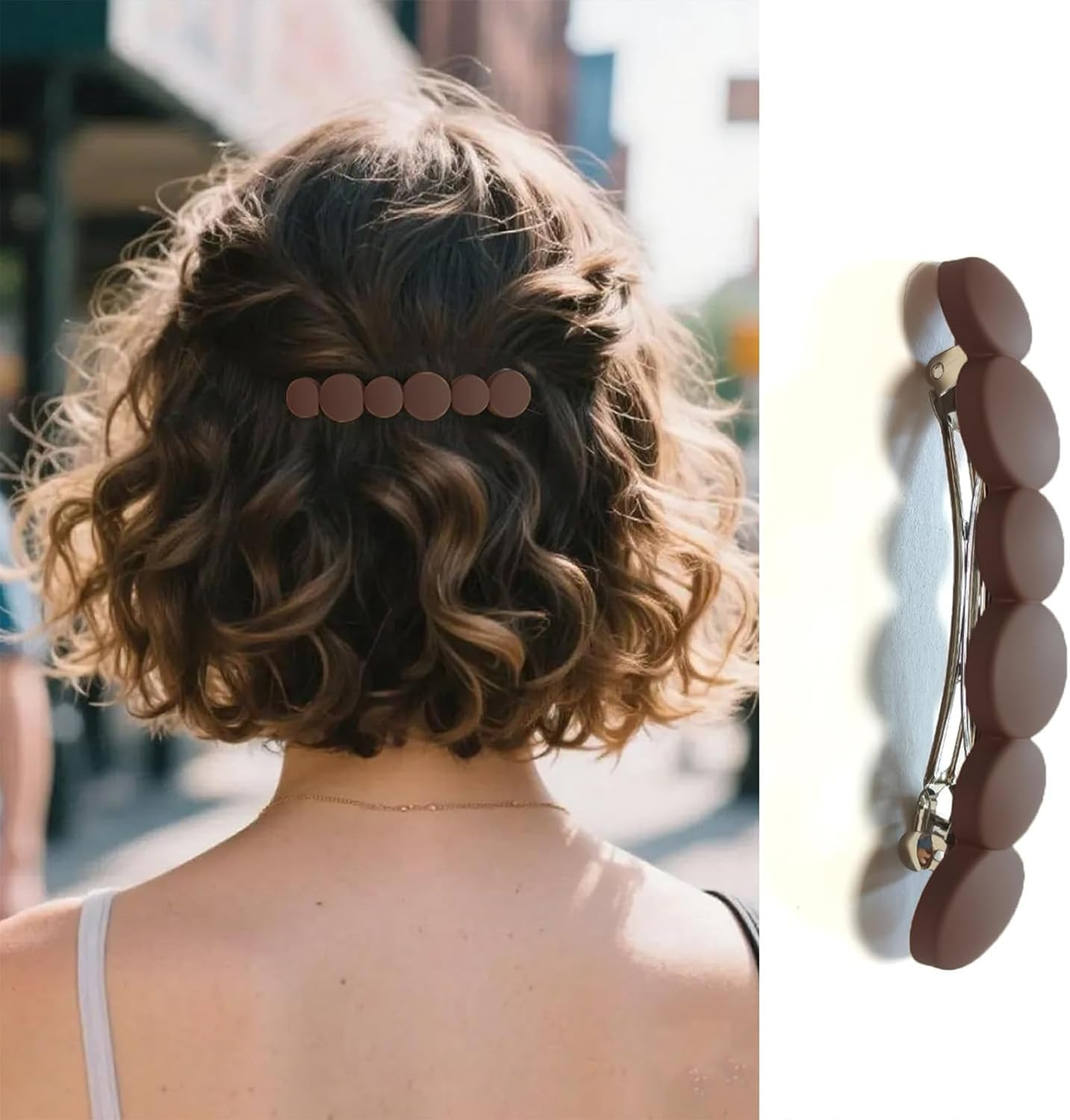 Evadollina Women'S Hair Clips, Pack of 4 French Hair Clips, Hair Clips for Thin or Short Hair, Non-Slip & Durable image number 2