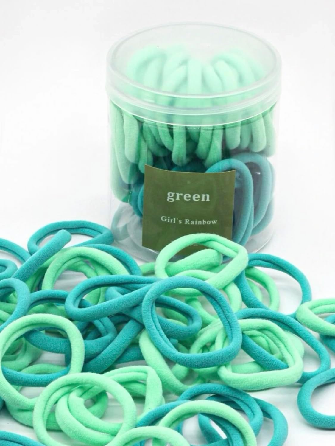 (Blue) 50 Hair Bobbles for Women, Men or Girls - Available in Various Colours - Very Soft, Will Not Pull or Damage Hair