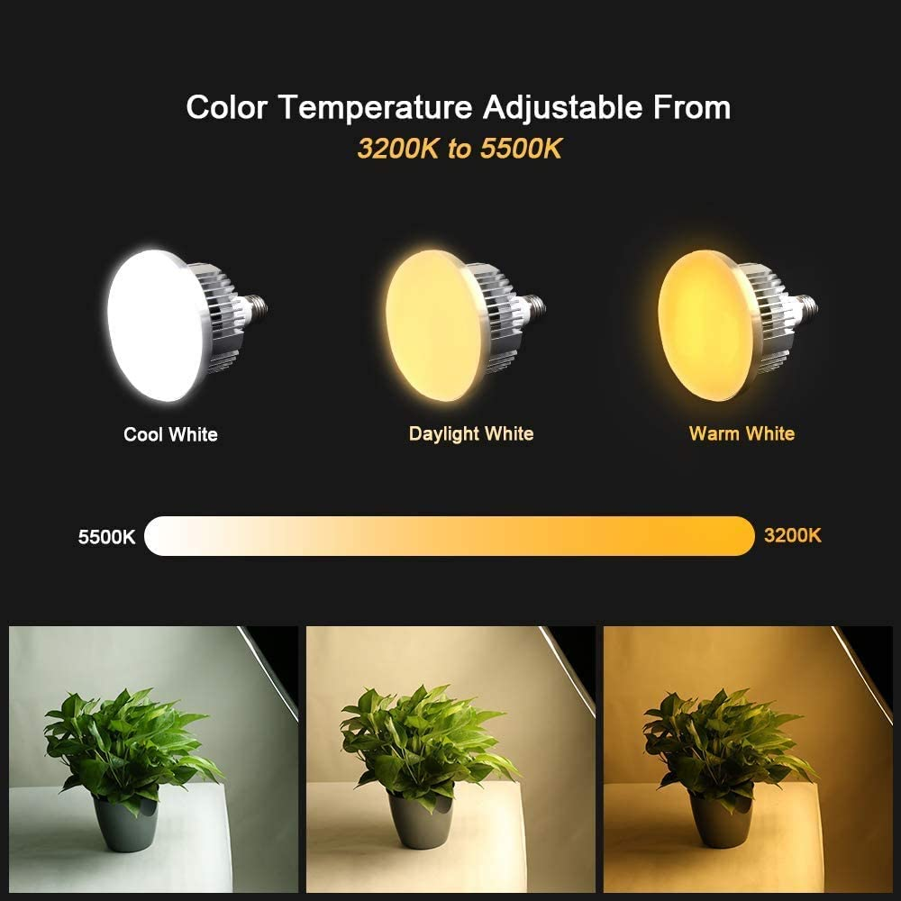 Softbox Lighting Kit, Professional Photography 2X 85W 3200K-5600K Dimmable LED Continuous Light Studio Equipment with 50X70Cm Soft Box Reflectors for Portrait Product Fashion Shooting. image number 2