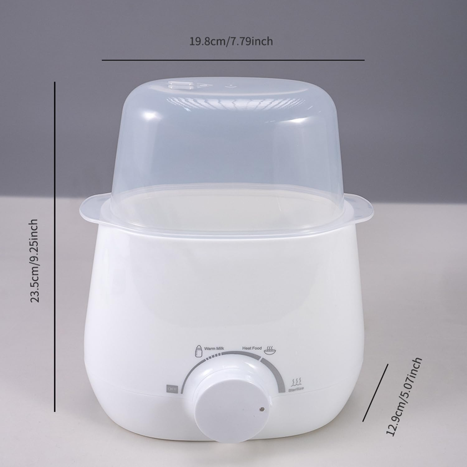 HACFUN 3 in 1 Baby Bottle Warmer & Sterilizer &ndash; Portable Double Bottle Warmer for Baby Milk, Food & Formula, Fast Heating, Bpa-Free, Precise Temperature Control, 24H Keep Warm, Safe & Efficient (White) image number 6