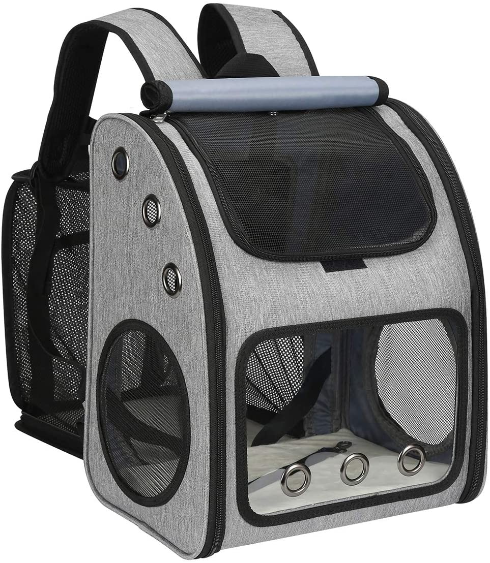 COVONO Expandable Pet Carrier Backpack for Cats, Dogs and Small Animals, Portable Pet Travel Carrier, Super Ventilated Design, Airline Approved, Ideal for Traveling/Hiking/Camping image number 5