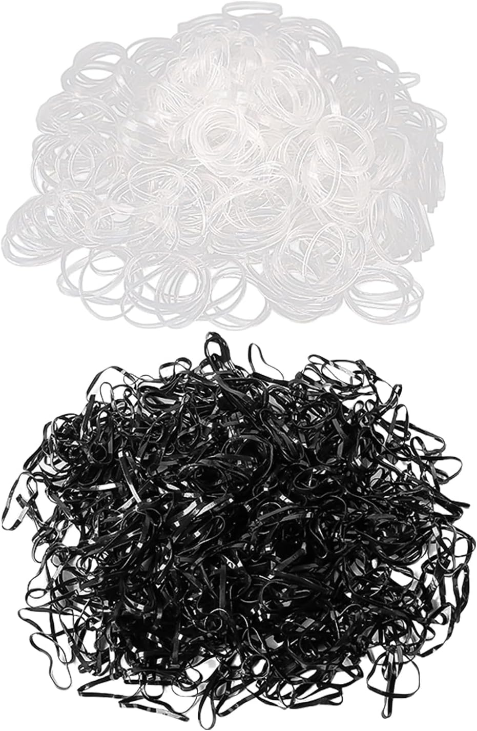 CHROMACRAFT Pack of 1000 Elastic Hair Bobbles, Women'S Small Hair Bobbles, Transparent Hair Ties, Small Rubber Bands image number 3