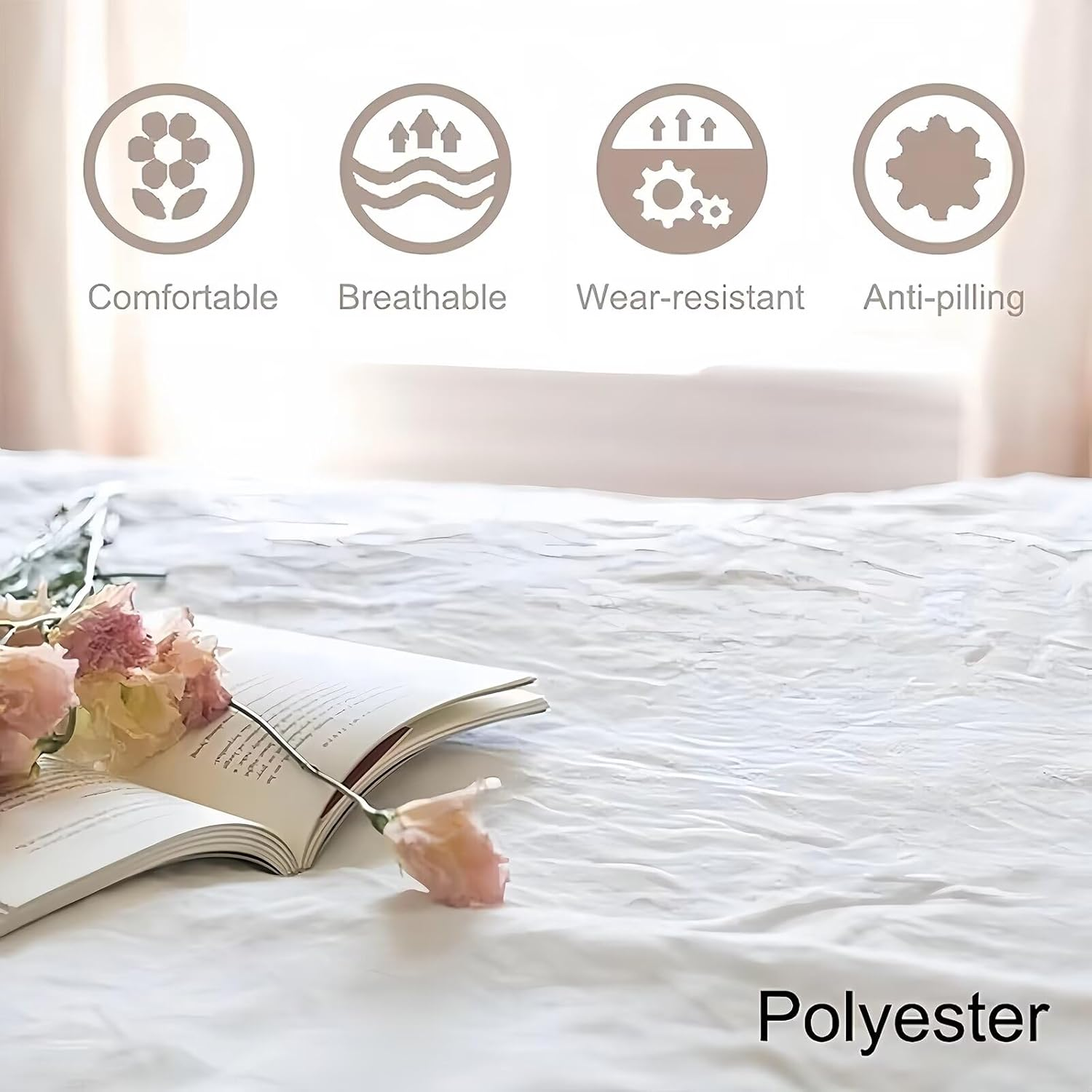 Tabeskly Kids Girls Bedding Set Single, Rainbow Cute Soft Zipper Childrens Full Bed 3 Piece Cover Duvet Quilt Covers and Pillowcases - Small Mildly Cosy Budget Bedclothes 135&times;200Cm image number 1