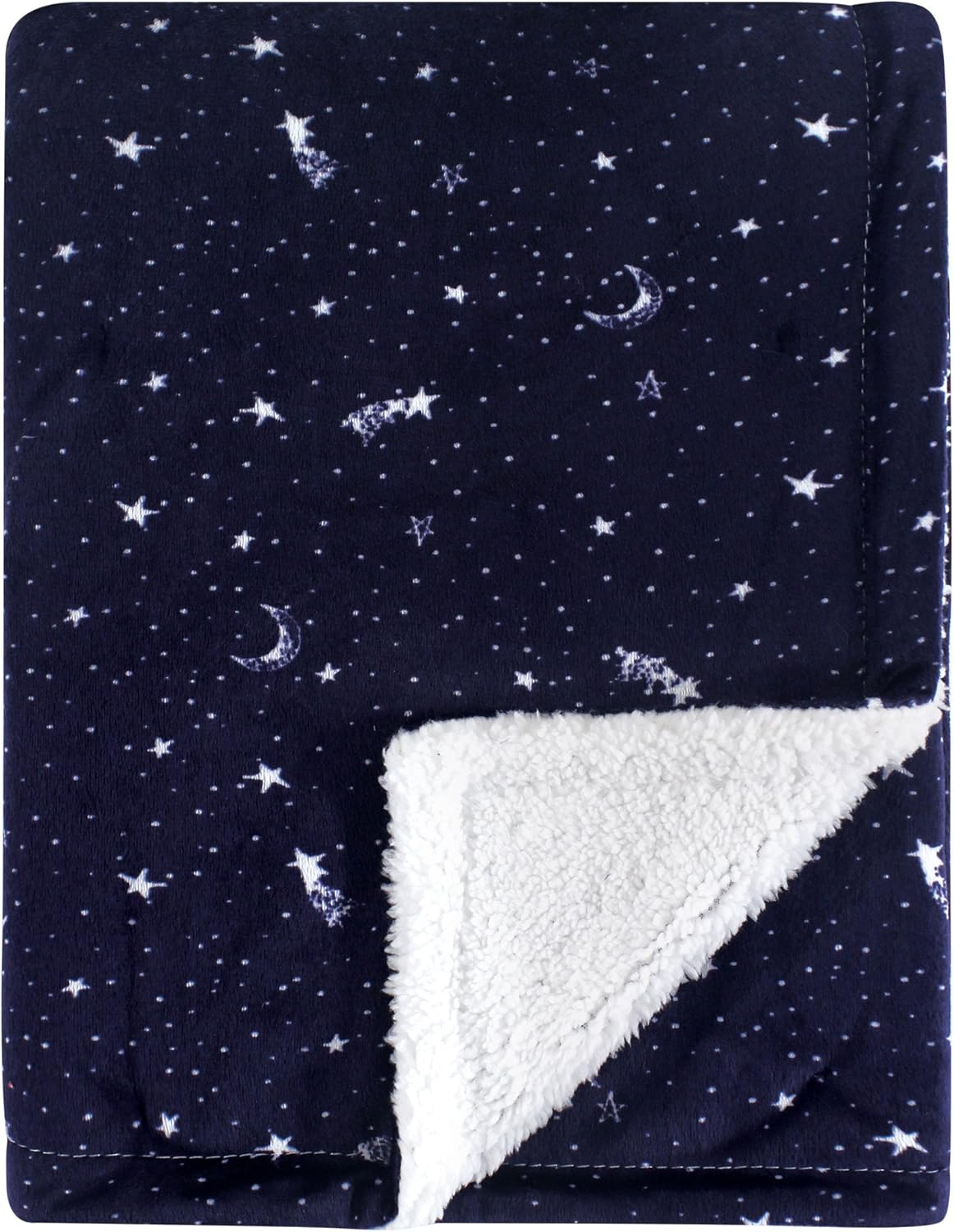 Yoga Sprout Mink Blanket with Sherpa Backing, Bear - Bear image number 6