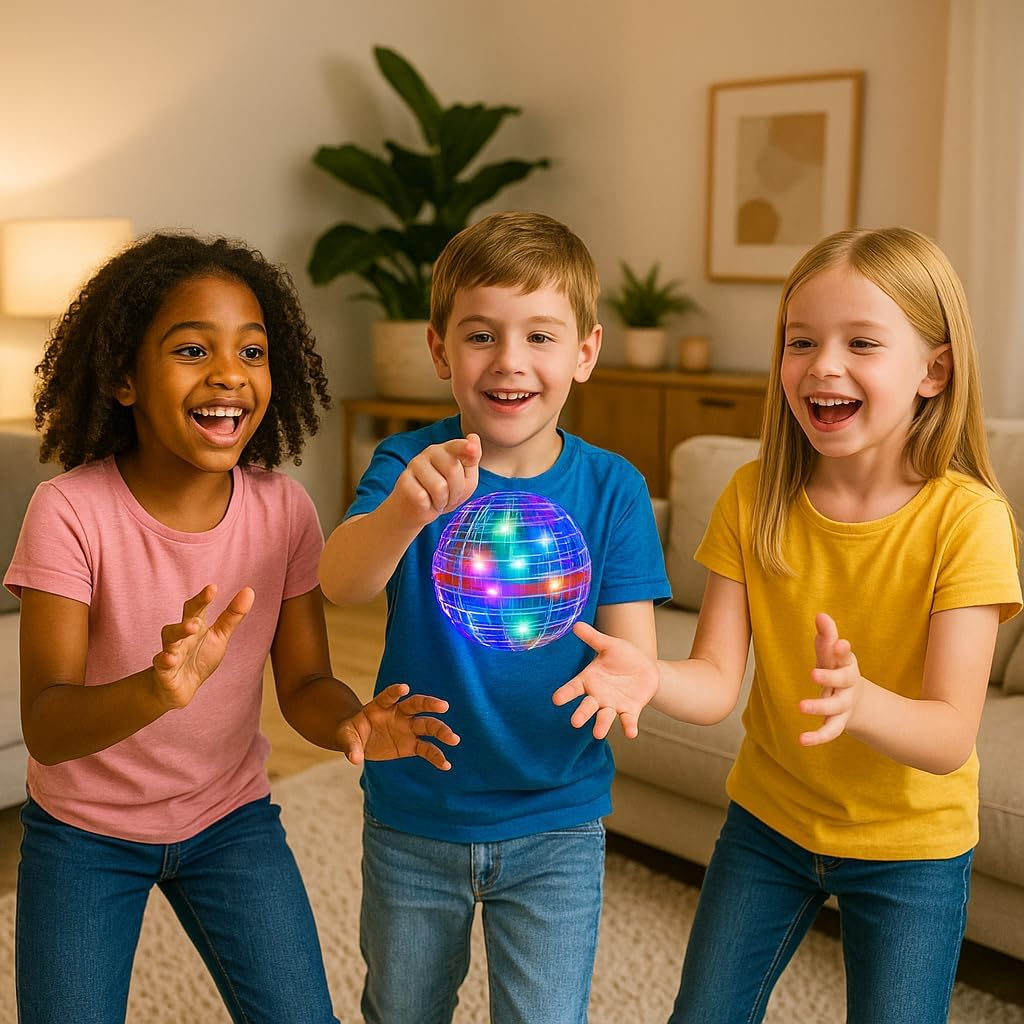 Upgraded Flying Spinner Ball Toy with RGB Lights, 360&deg; Spinner, and UFO Design. Safe for Kids & Adults, Perfect for Indoor/Outdoor Play. Includes a Magic Controller. image number 3