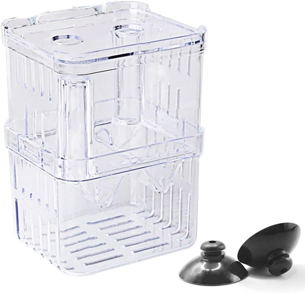 Armastuse Guppy Breeding Box for Aquariums, Transparent Acrylic Fish Tank Hatchery,Isolation Chamber, for Tank Multifunctional Incubator Isolation Aquarium