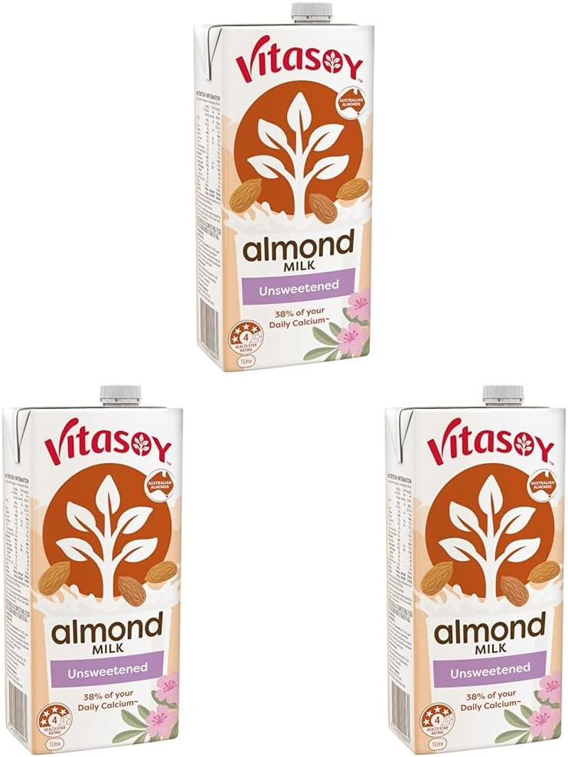 Vitasoy Unsweetened Long Life Almond Milk, 1 Litre (Pack of 12) image number 4