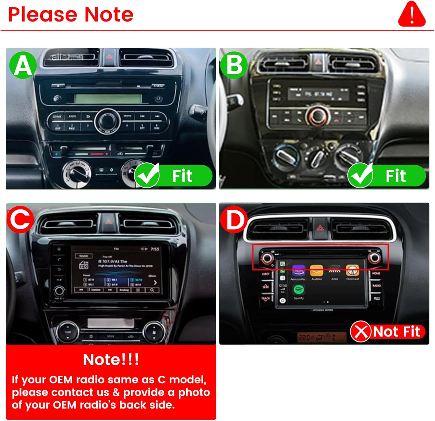 [2G+32G] 9" Carplay Android Auto Touchscreen Autoradio Car Stereo GPS Navigation FM Radio Head Unit Wifi Mirror Link Multimedia Player GPS Radio DSP Formitsubishi Mirage 2012-2018 image number 3