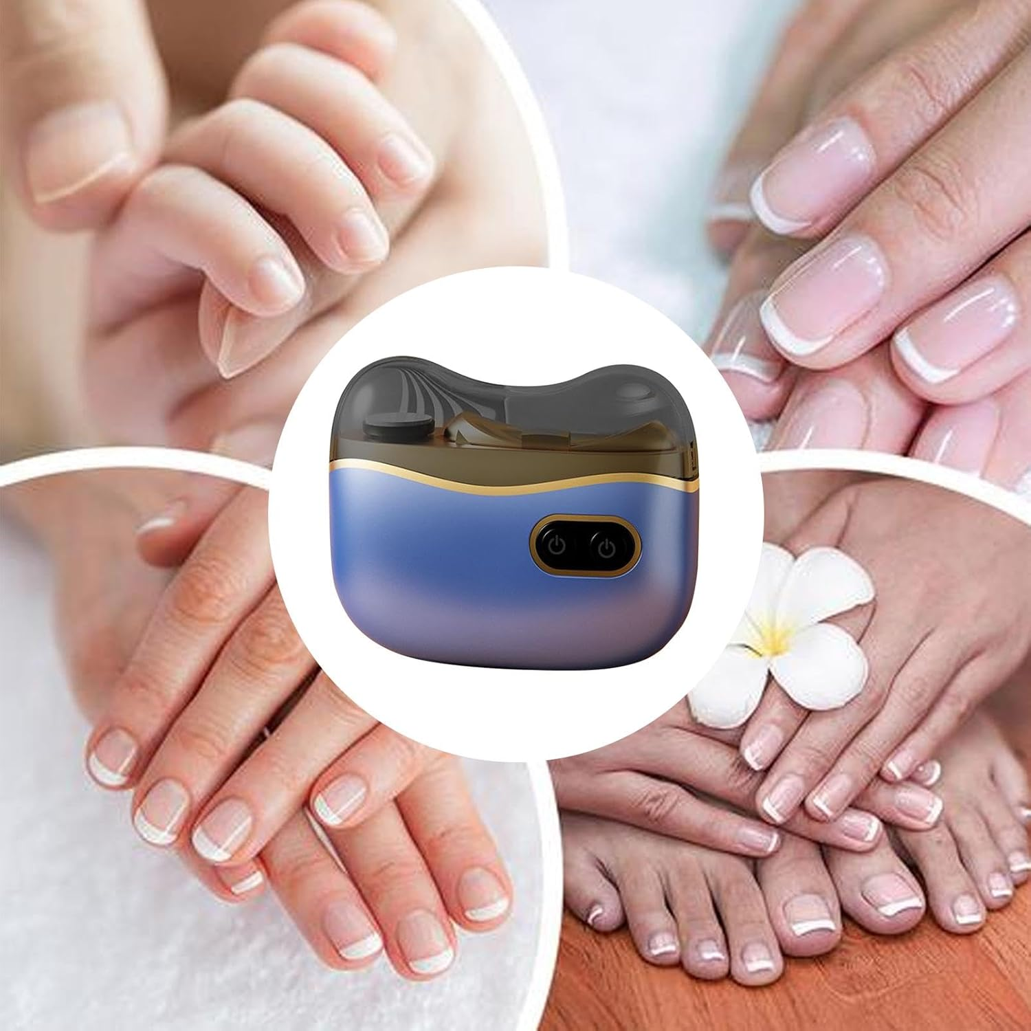 Electric Toe Nail Trimmer for Adults - Automatic Nail Cutter | Safe Nail for Seniors, Quiet Nail Trimmer, Rechargeable Fingernail Cutter with Storage Box for Traveling, Working image number 3