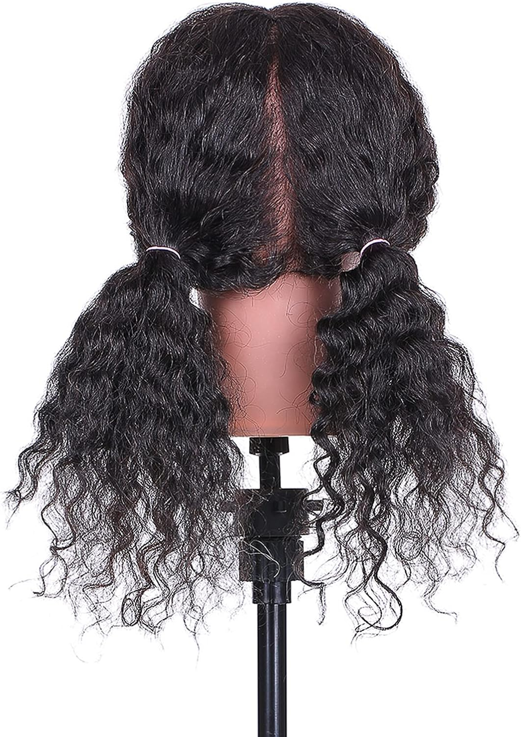 Human Hair Training Head, Curl Hair Mannequin Head for Styling Exercises for Beginners, Hairdressers and Cosmetology Students image number 1