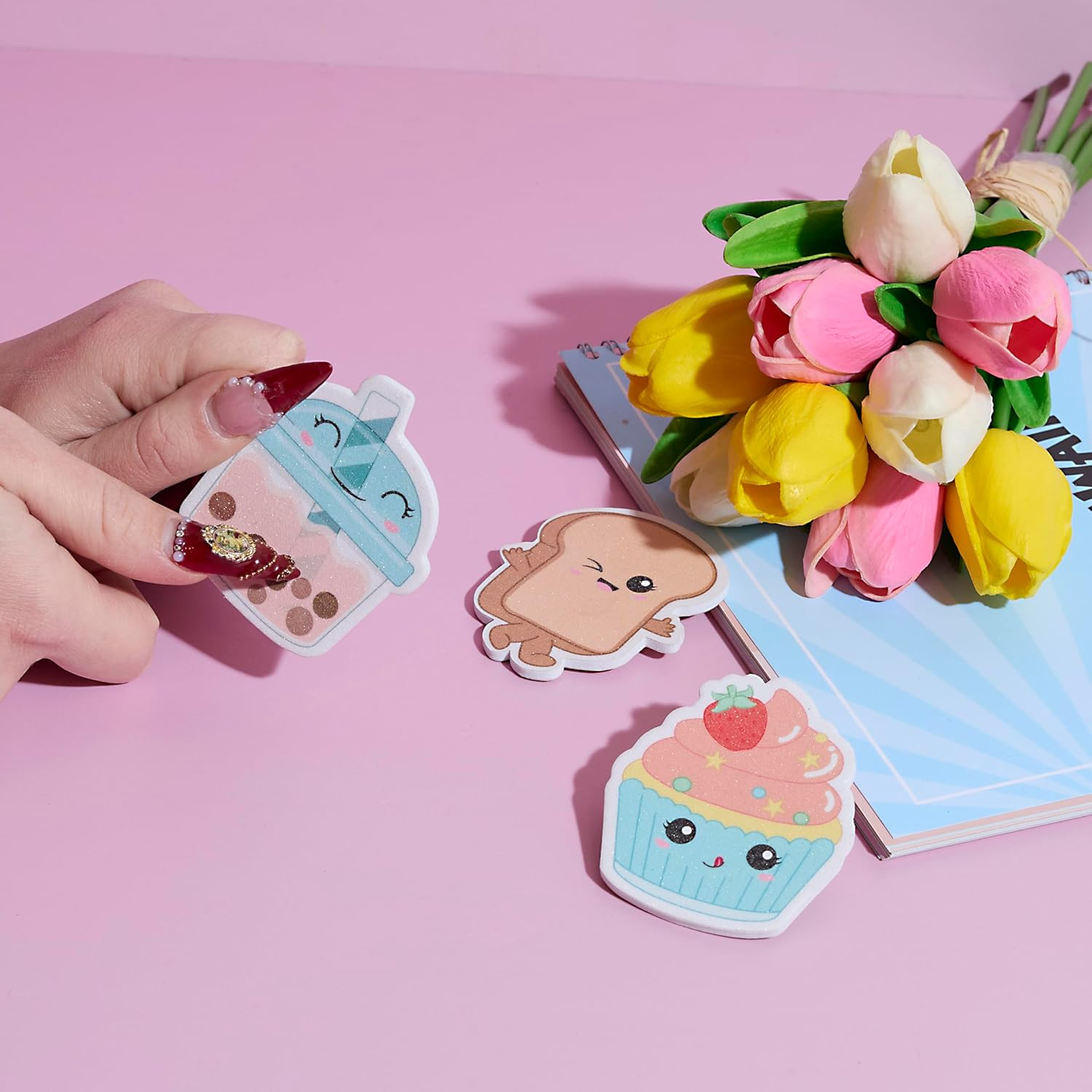 THE CONCEPT FACTORY, SC0707 More Kawaii Nail Files - Fun and Practical Manicure Accessories Ideal for Natural or False Nails - Medium - Multi-Colour image number 2