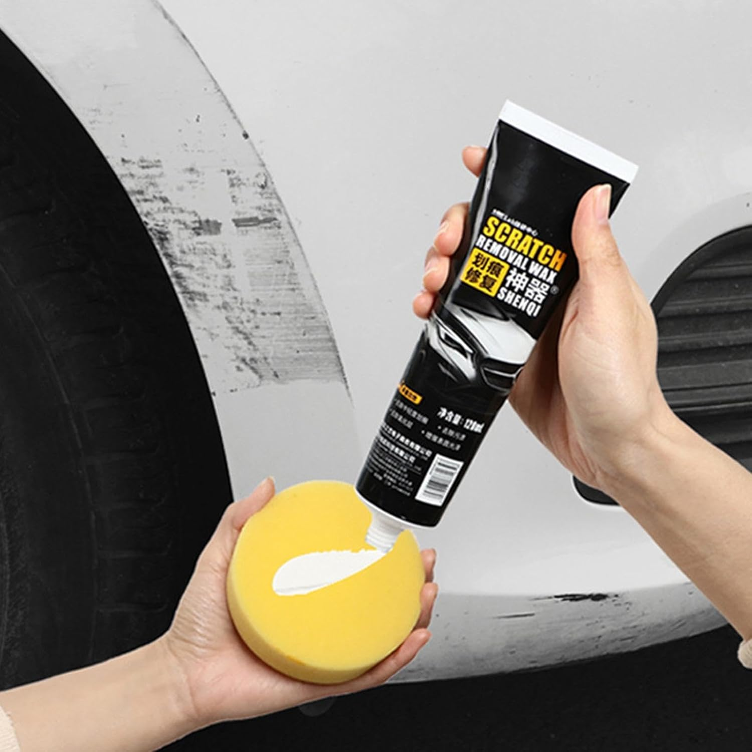 Car Scratch Remover - Automotive Scratch Remover | Auto Scratch Repair, 120Ml Paint Scratch Repair Wax to Polish and Renew Paint image number 4