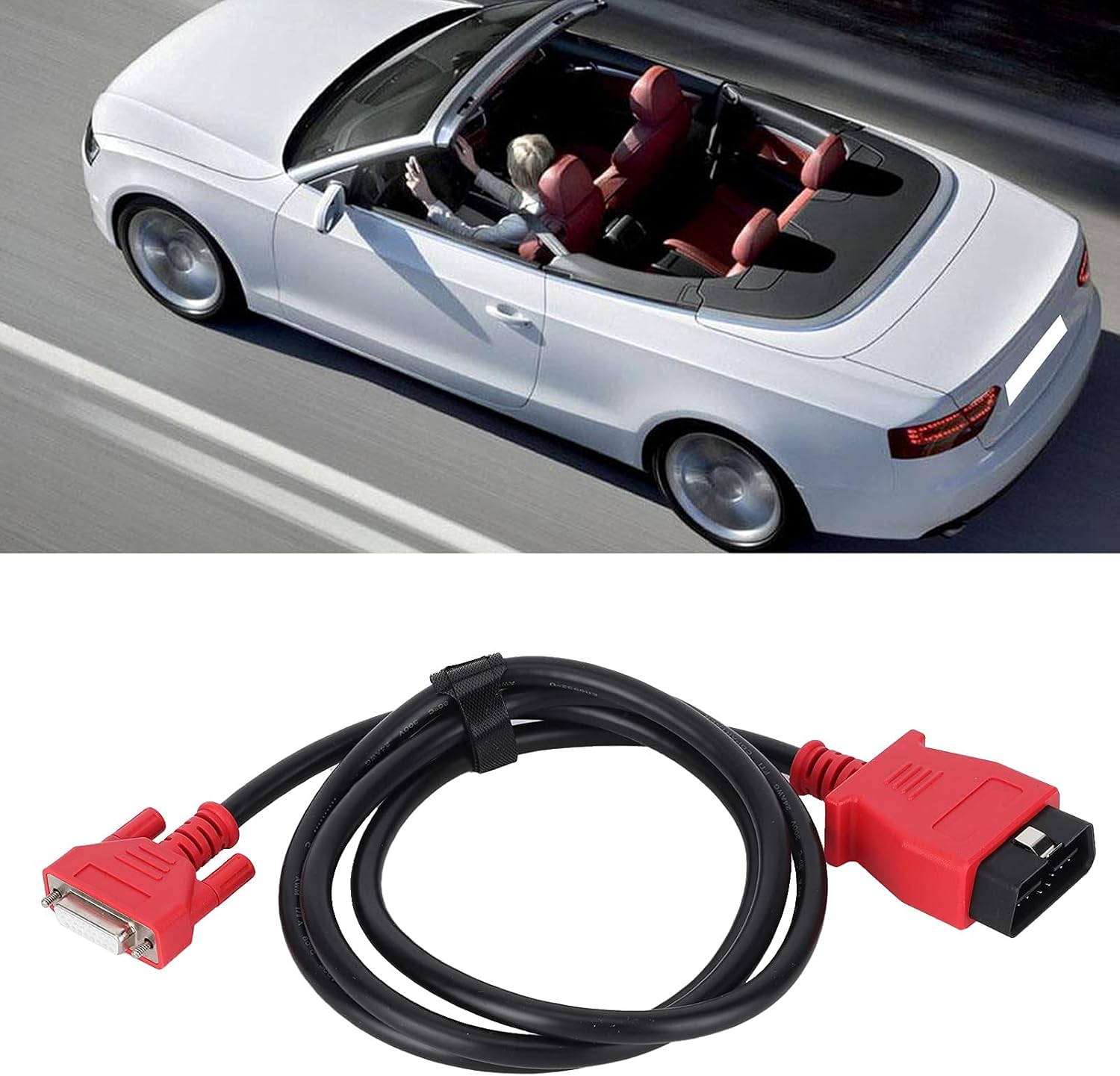 26 Pin OBD2 Extension Cable, PVC Laptop Car Diagnosis Cable，Usb OBD2 Cable Fit for PRO MS908P Diagnostic Tools