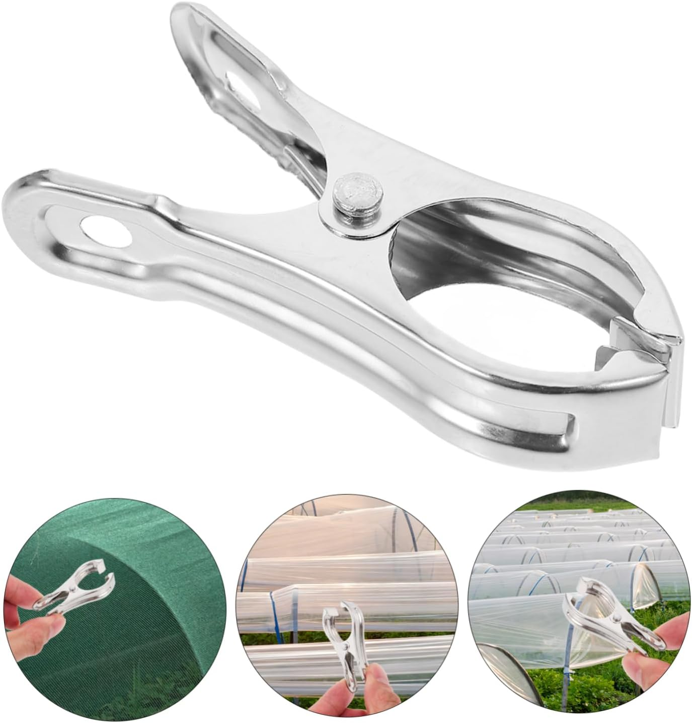 BEBEMOKO 36Pcs Multi-Functional Plant Support Clips Windproof Clamps for Gardening Greenhouse Film Shade Clip Heavy Duty Lock Grip image number 4