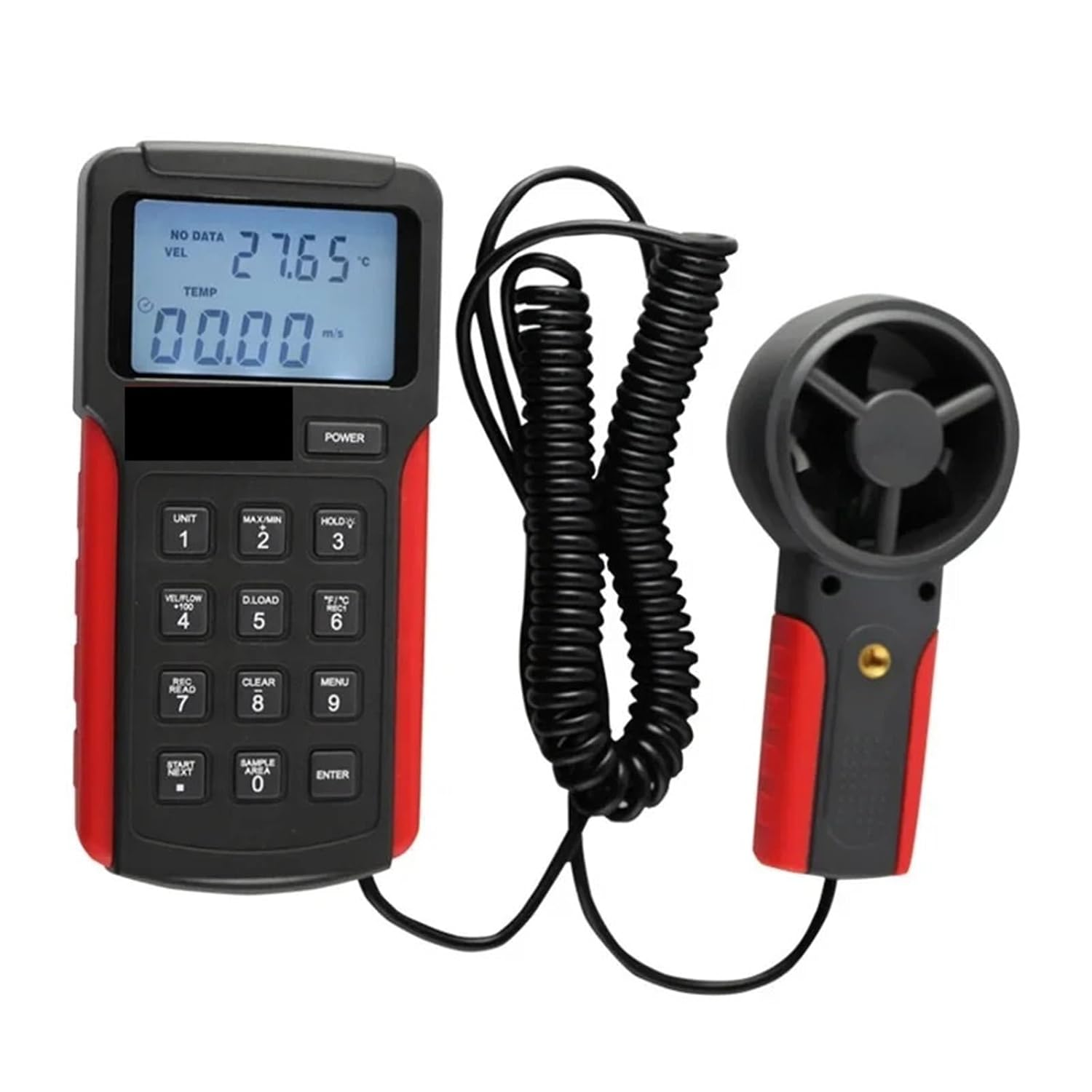 Anemometer with Switch LCD Backlight USB Data Transfer Wind Speed Unit image number 5