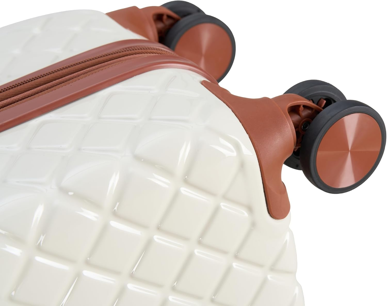 DISNEY Mickey 76CM Trolley CASE- Ivory/Tan Suitcase, Ivory/Tan