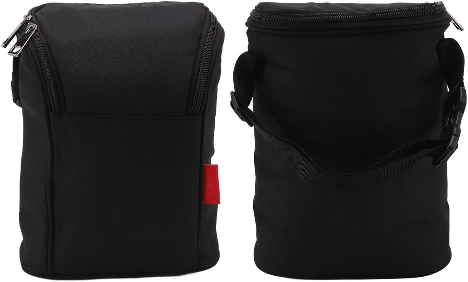 Insulated Baby Bottle Bag, Waterproof Nylon Insulated Bottle Bag, Baby Bottle Cooler Tote Bag, Thermal Bag Bottle Storage Bag, Breastfeeding Essential, Baby Bottles Milk (Black) - Black image number 2