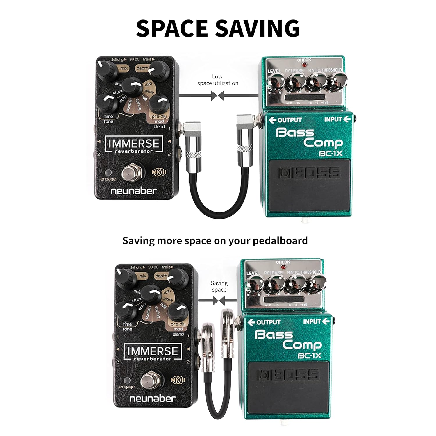 Ghost Fire Guitar Patch Cable, Guitar Pedal Cables,Instrument Effects Pedal Patch Cables for Guitar Effects Pedal Board (6 Inch-3 Pack) image number 3