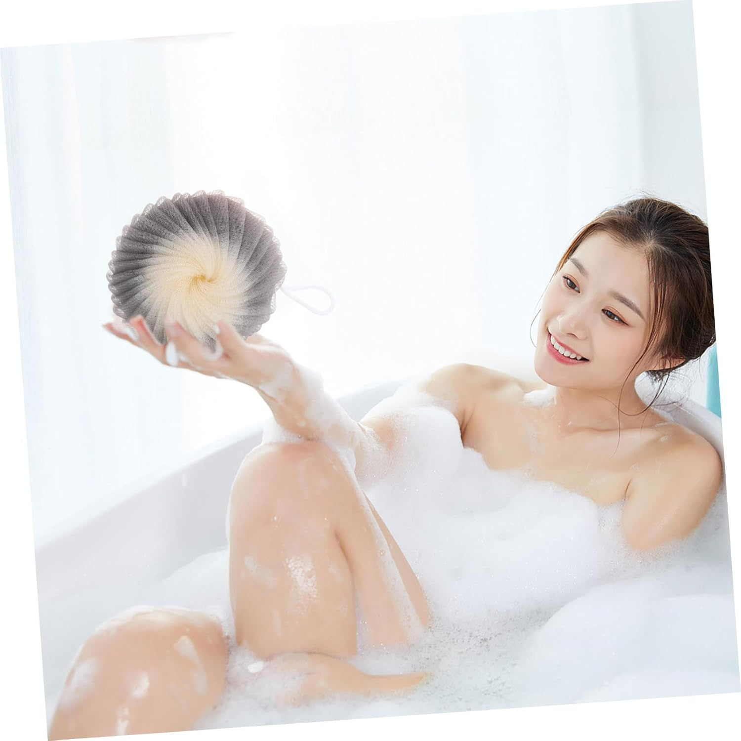 Anneome 3Pcs Body Exfoliating Sea Shell Bath Scrubber for Smooth Skin Travel Loofah For image number 4