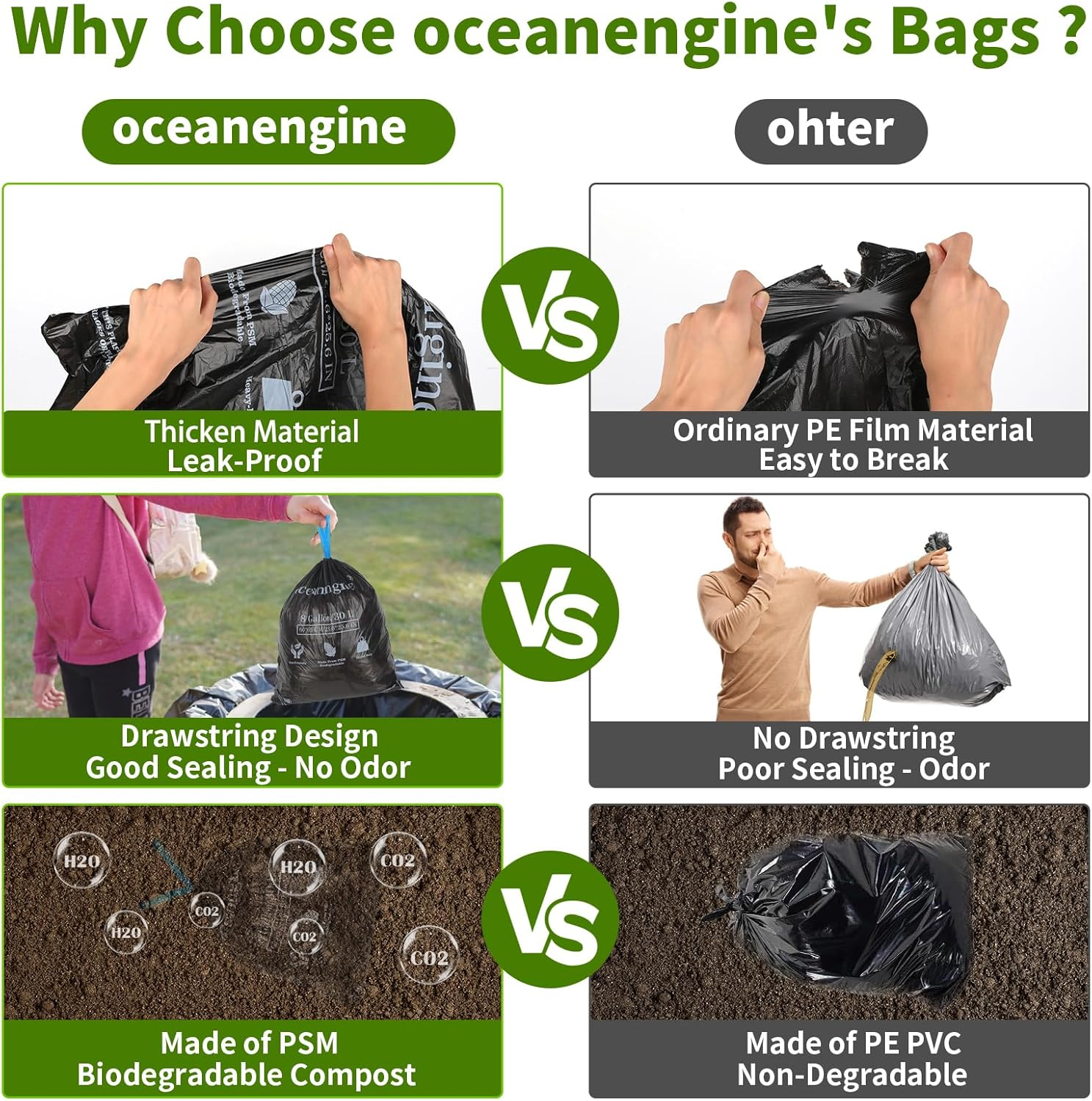 Portable Toilet Bags Poo Gel Set, 8 Gallon Camping Toilet Bags with Portable Toilet Absorbent Gel, Compostable Portable Potty Bags for Camping Outdoor Hiking image number 6