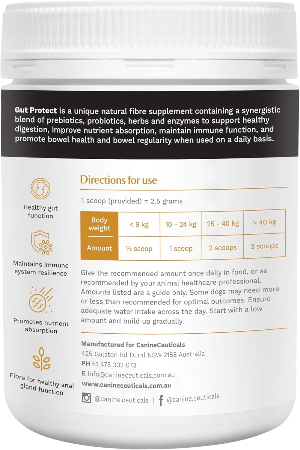 Gut Protect - Digestive Support for Dogs - Prebiotics, Probiotics, Herbs & Enzymes - Gut Flora, Nutrient Absorption & Immunity - Eases Discomfort & Promotes Regularity (400 G) image number 6