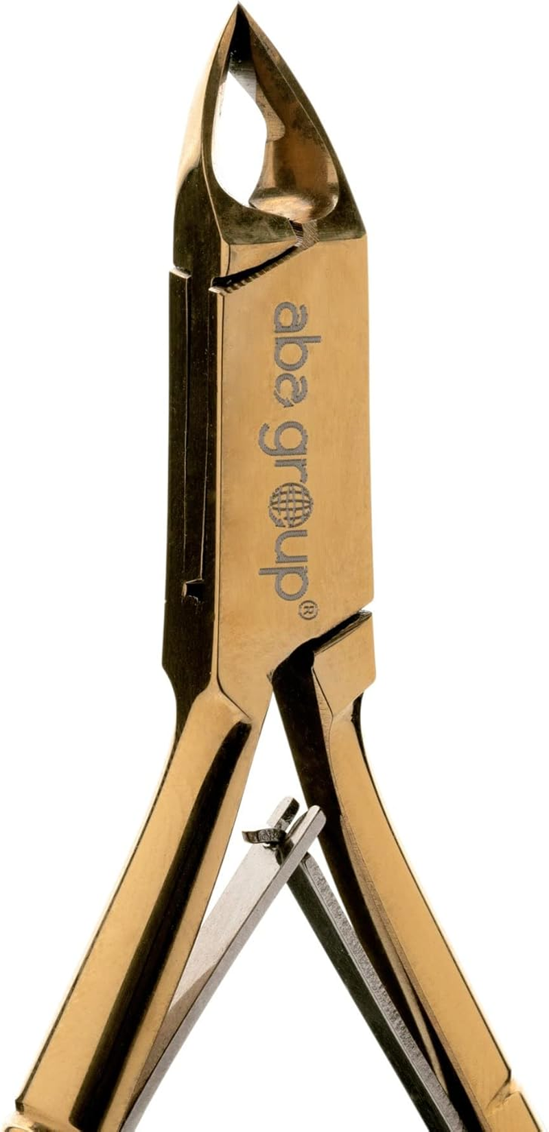 Aba Group Golden Cuticle Nippers with Two Springs 4 Mm (1121), Stainless Steel Cuticle Cutter with Sharp and Smooth Cut, Fine for Removing Excess image number 1