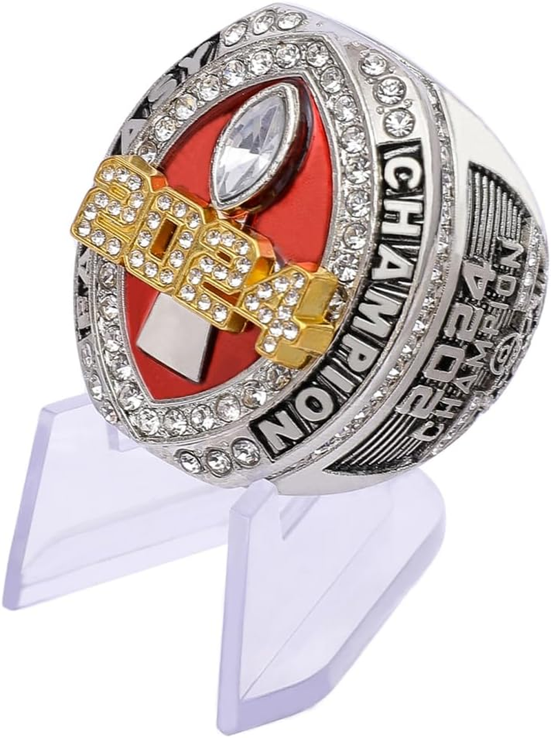 Guancrown 2024 Fantasy Football Championship Ring Award Prize Trophy Sports Winner FFL Champion Ring image number 4