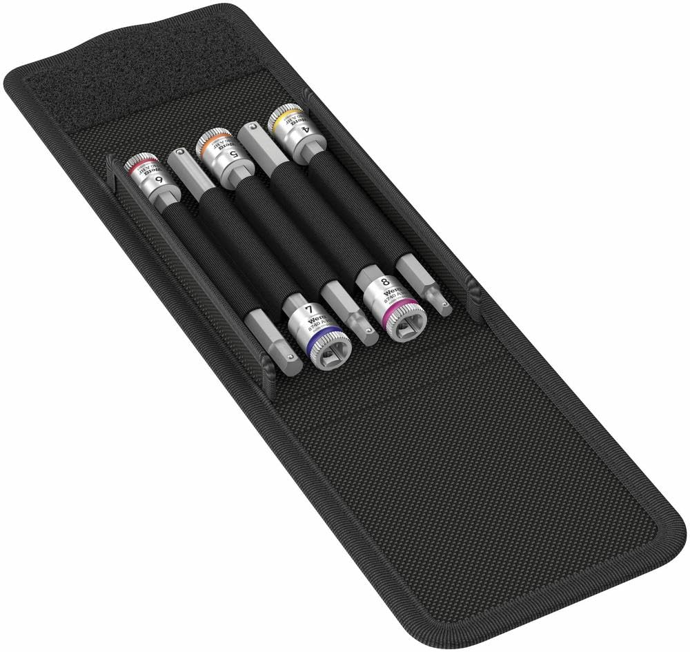 Wera 8740 a HF 1/4-Inch Drive Hex Bit Socket with Holding Function 5-Pieces Set image number 2