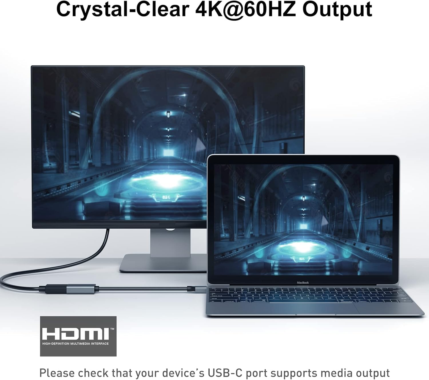BENFEI 2 Pack USB C to HDMI Adapter (4K@60Hz), USB Type-C to HDMI Adapter [Thunderbolt 3 Compatible] with Macbook Pro 2023/2022/2021, Macbook Air/Ipad Pro 2022, Samsung Galaxy S23/S22 and More image number 5