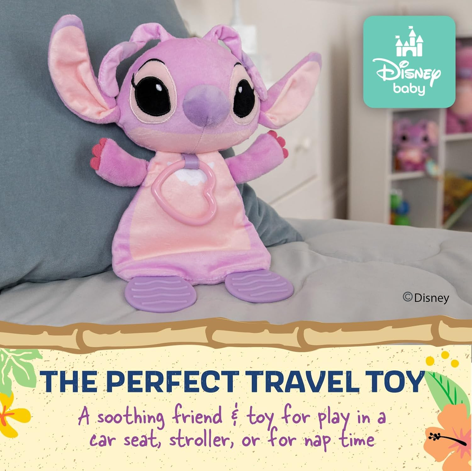 Disney Baby Angel Teether Blanket, 26 Cm image number 5