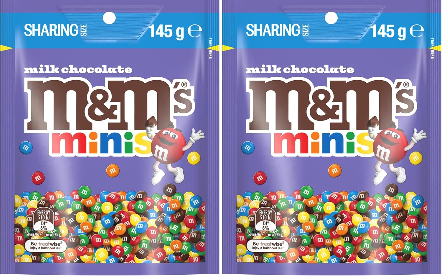 M&M&rsquo;S Minis Bite Size Milk Chocolates Share Bag 145 G image number 2