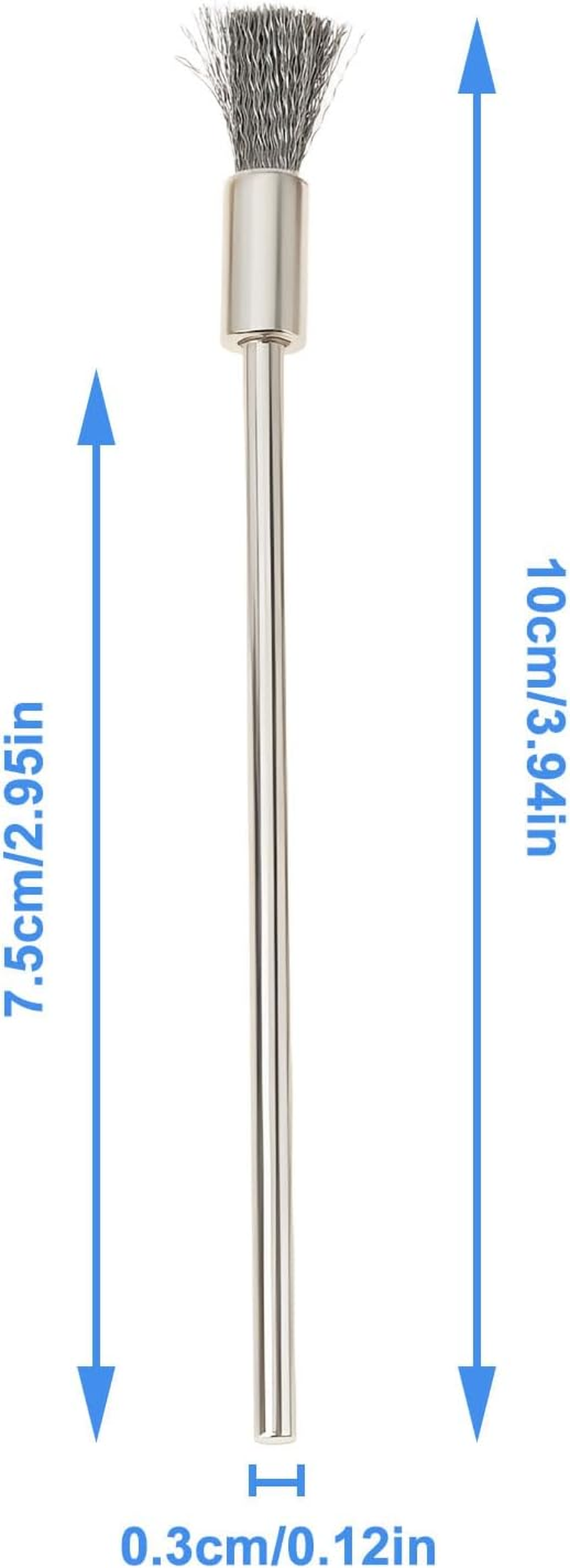 Create Idea 9Pcs 10Cm Steel Wire Brush Copper Wire Brush Wire Brush for Cleaning Deburring Grinding image number 6