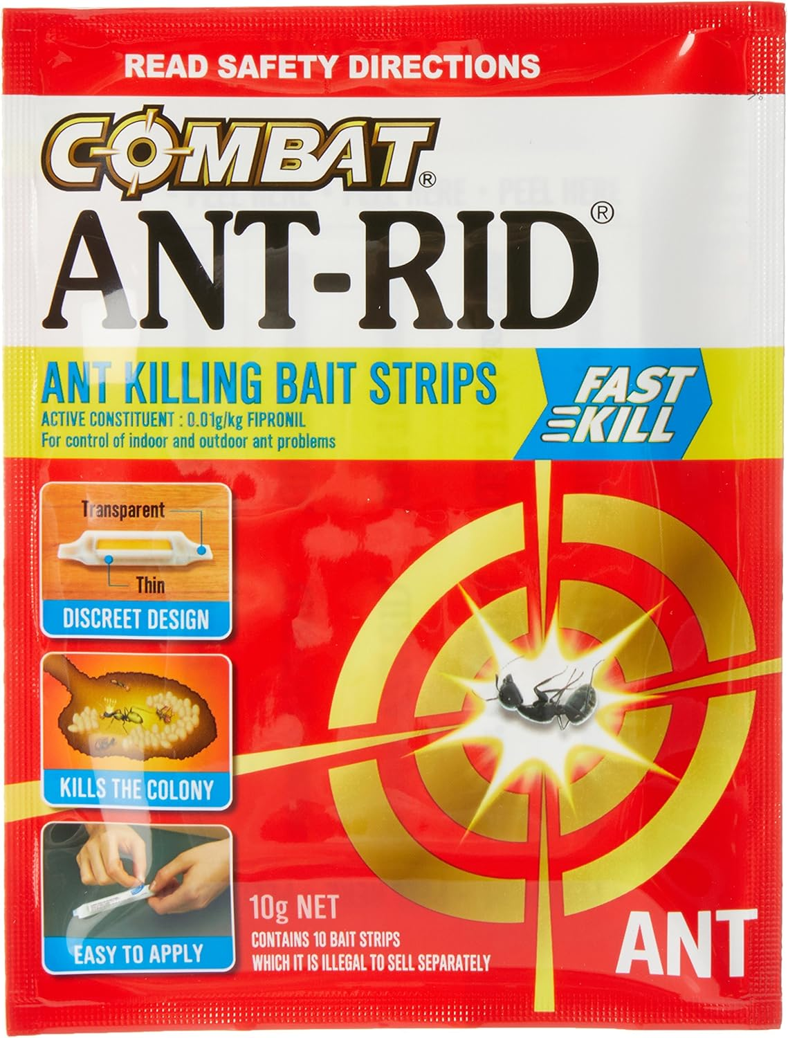 Combat Ant-Rid Bait Strips, with Fast Kill Action, Insecticides, 10G, 10 Pack image number 6
