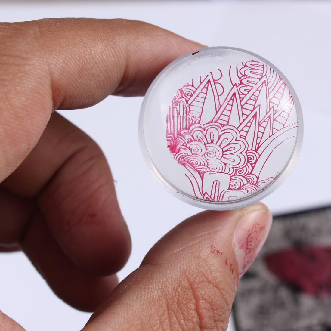 Finger Angel 10 Nail Template +1 Full Clear Silicon Nail Stamper + 1 Scraper Nail Art Image Stamp Stamping Plates Manicure Template Nail Art Tools image number 2