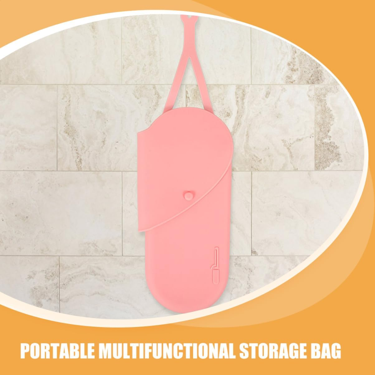 FOMIYES 2Pcs Heat Resistant Hair Curler Bag Straightener Bag Organizer Silicone Hair Styling image number 3