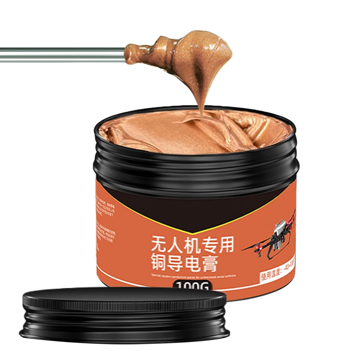 Copper Grease | 100G Brake Pad Lubricant,Noise-Reducing Conductive Lubricant for Drone Automotive Gear Marine Equipment Bearing Spark Plug Installation image number 4