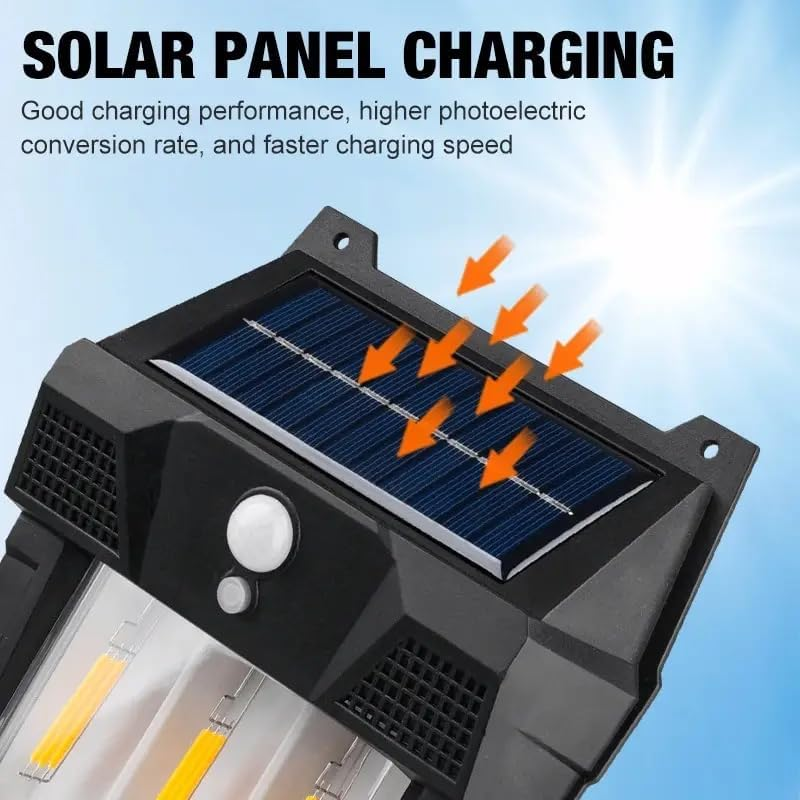 Solar Lights Outdoor, Exterior Waterproof Lanterns,High-Brightness Solar Motion Sensor Lights - 120&deg; Wide Angle, IP65 Waterproof Solar-Powered Outdoor Lamps for Garden, Patio, and Yard (2-Pack) image number 2