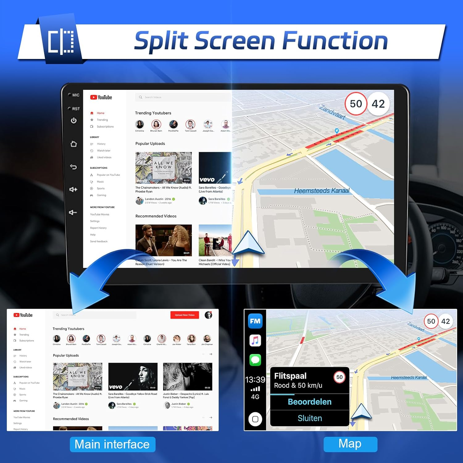 Leadfan Car Radio for BMW 3 Series 328I 335I 325I 2005-2011 Stereo Wireless Carplay Android Auto, 9" IPS Touch Screen for BMW E90 E91 E92 E93 Stereo with Wifi GPS Navi/Bt/Swc + Rear Camera + Canbus image number 6