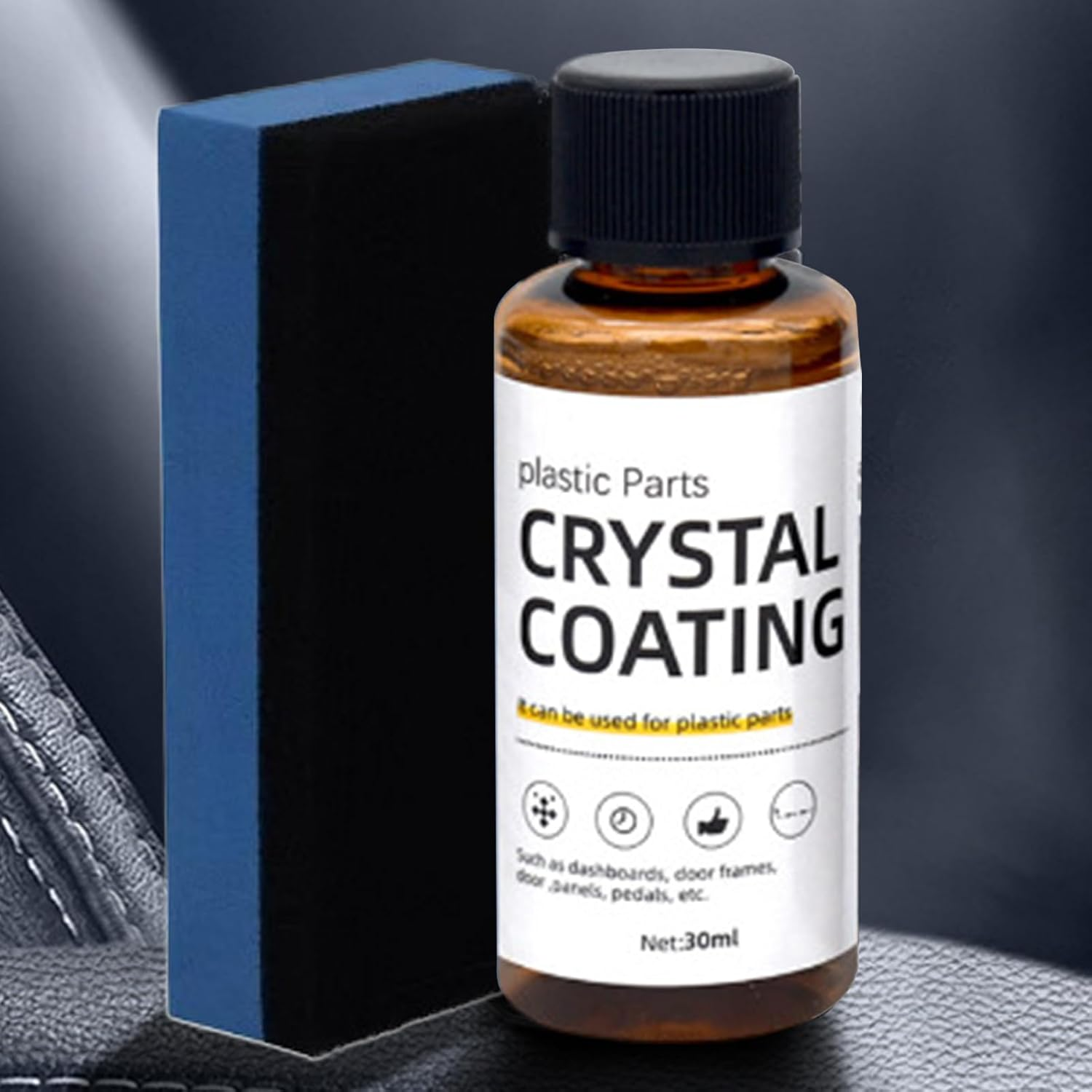 Car Restorer - 30Ml Coating Refurbish Agent,Long-Lasting Protection Revitalizing Agent Shiny Door for Automotive Interior Dashboard Vehicle Care