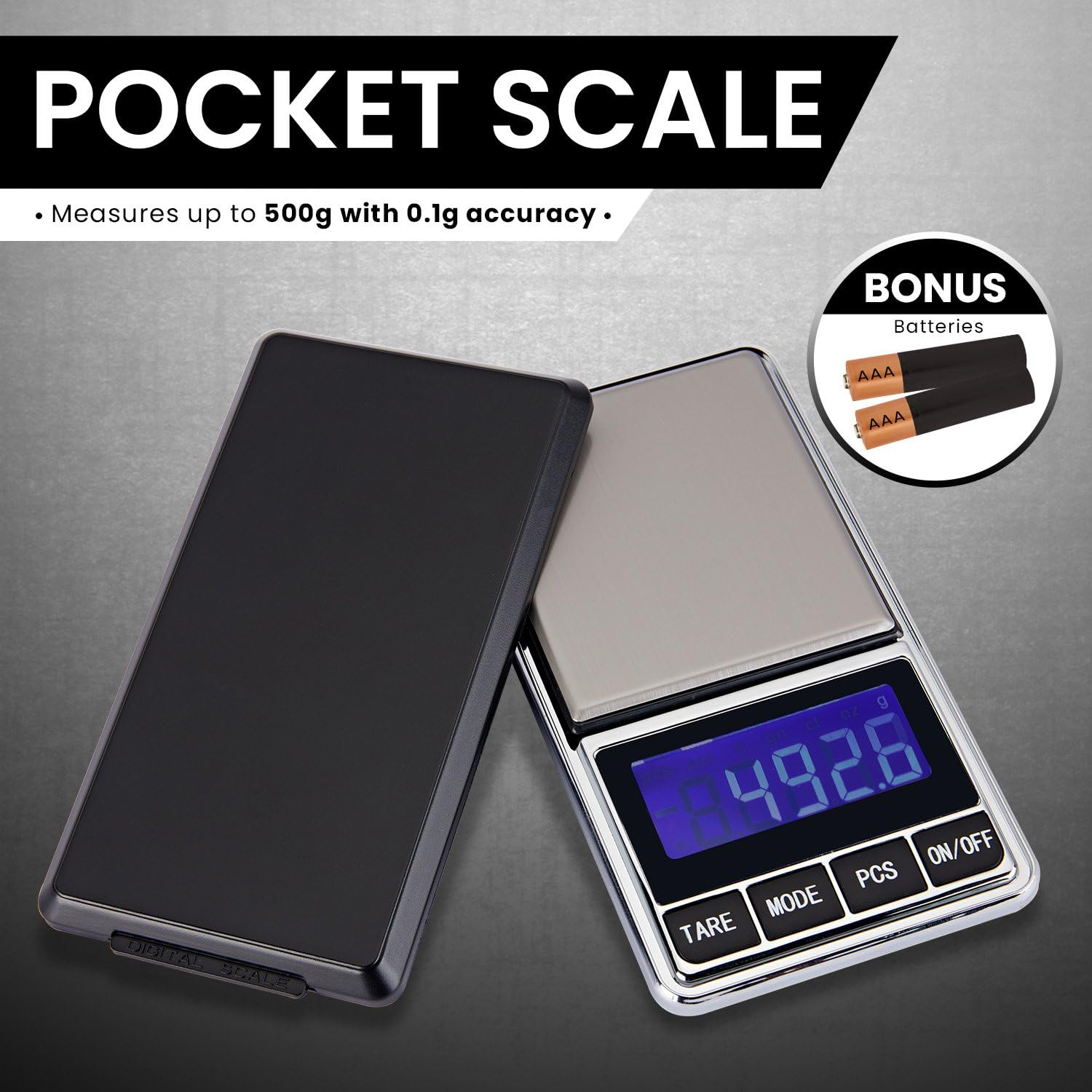 Klika 500G Digital Pocket Scales Kitchen Digital Electronic 0.1 Accuracy 10 Milligram Micro Gm image number 1