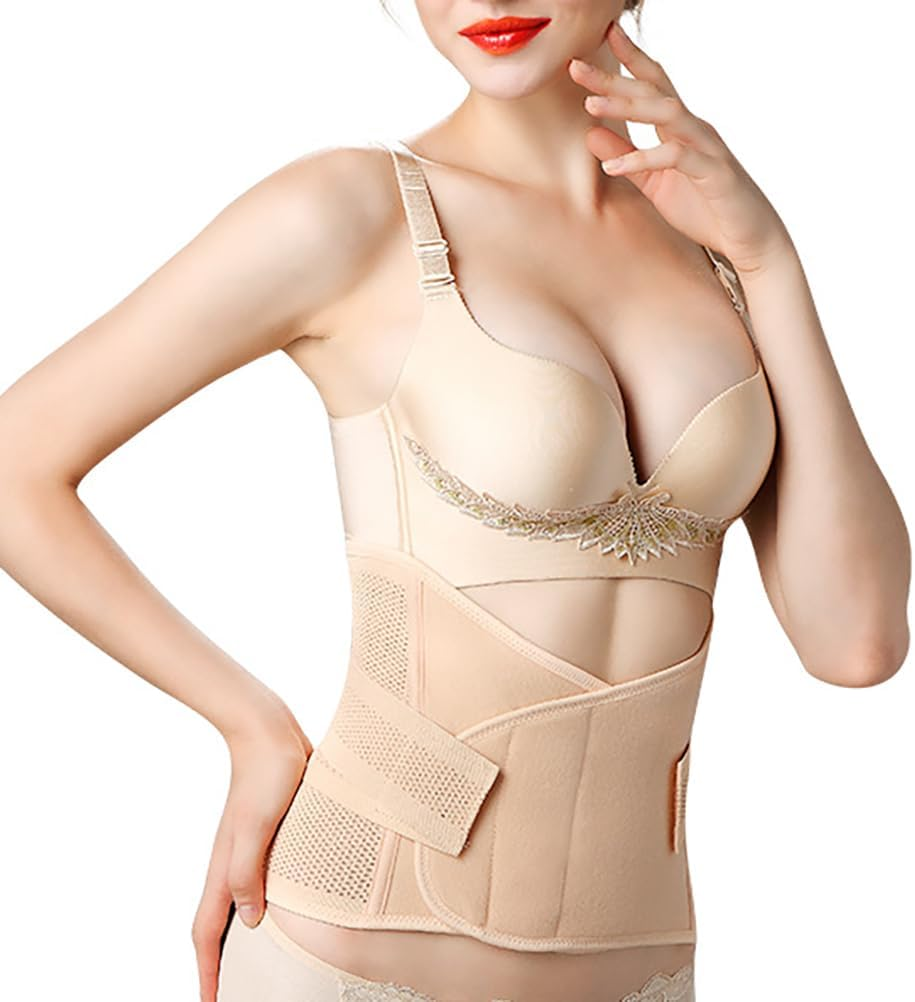 Waist Trimmer Belt-Postpartum Postnatal Recoery Support Girdle Belt Post Pregnancy after Birth Special Belly,Lost Weight Slimming Belt,Tummy Trimer Band Abdomen Abdominal Binder Belly,L image number 4