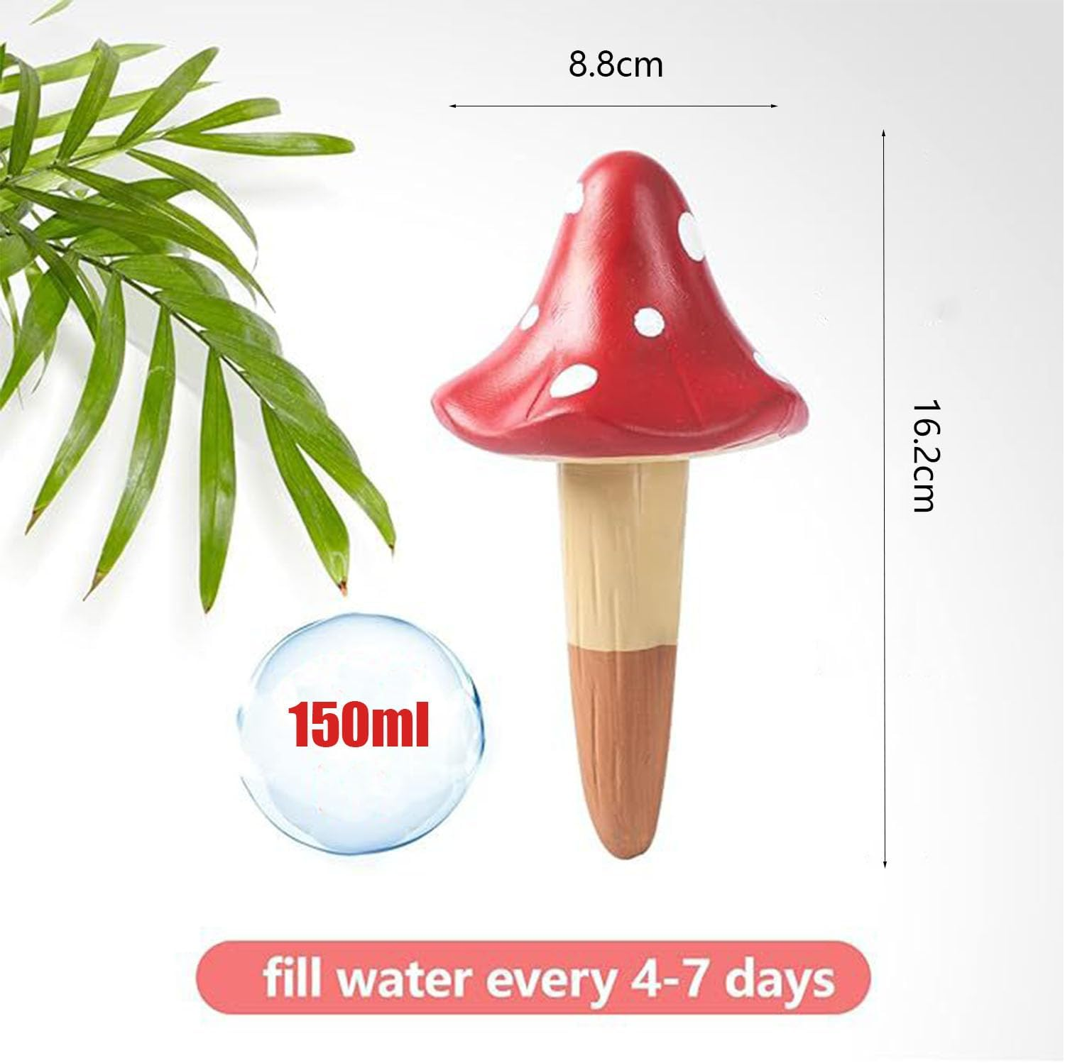 Mushroom Shaped Self Watering Globes 4 PCS Plant Watering Globes for Indoor and Outdoor Plants Self Devices for Indoor Plants image number 3